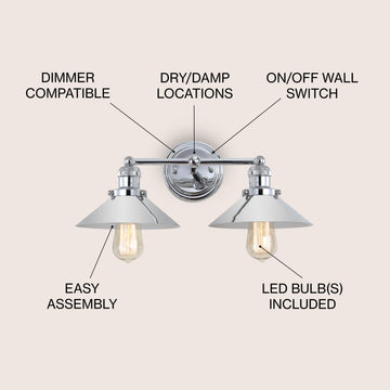 July Metal Shade Sconce
